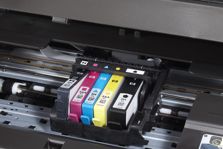 how to change the cartridge in a hp printer