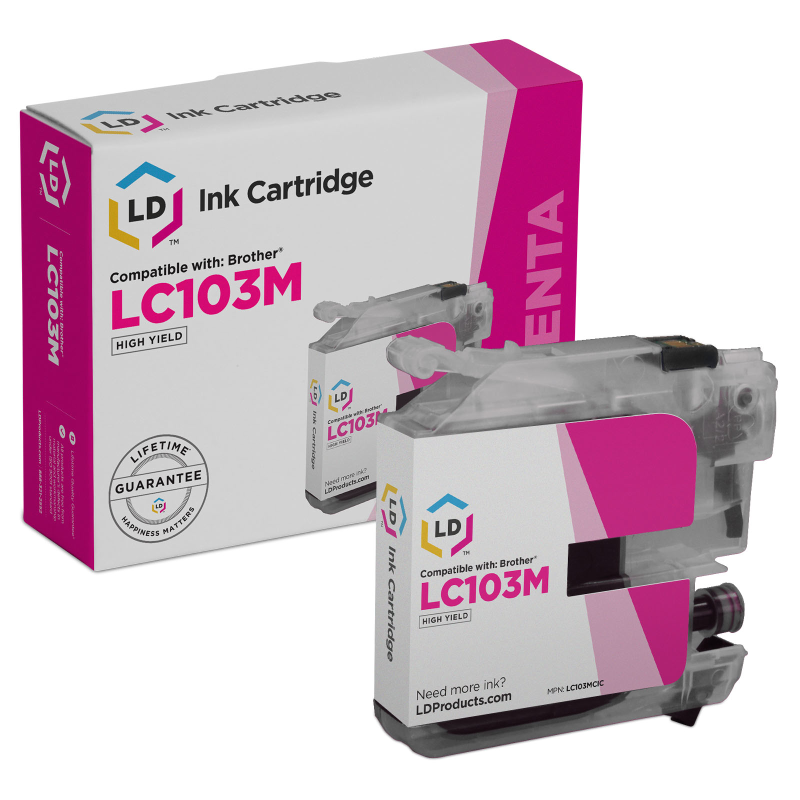 Photos - Ink & Toner Cartridge Brother LC103 Ink - Compatible HY Magenta LC103M 