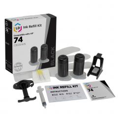 LD Inkjet Refill Kit for HP 74 Black