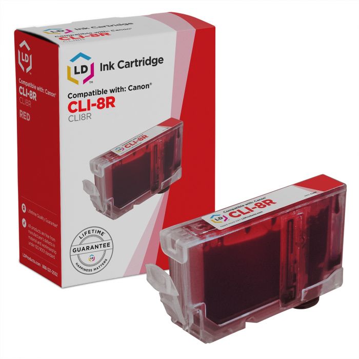 Canon CLI8R Compatible Ink Cartridges - CLI8R Red Ink Cartridges -  InkCartridges