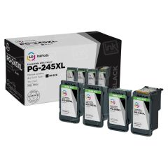 LD InkPods&trade; Compatible Replacements for Canon PG-245XL Black Ink Cartridge (4 Pods and 1 Original Printhead)
