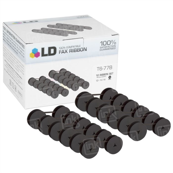 Adler Black Printer Ribbon, T6-77B - InkCartridges