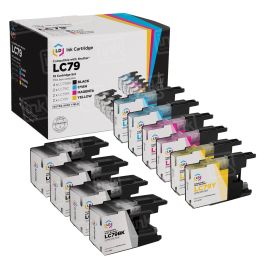 Brother LC79 Compatible Set of 10 Extra High Yield Ink Cartridges ...