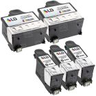 Inkjet Supplies for Dell Printers - Compatible Bulk Set of 5 Ink Cartridges 3 Black Dell DW905 (N573F) and 2 Color Dell DW906 (N570F)