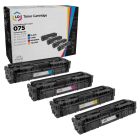 Compatible Canon 075 Toner Cartridge Set of 4 (Bk/C/M/Y)