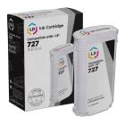 LD Remanufactured Standard Yield Matte Black Ink Cartridge for HP 727 (B3P22A)