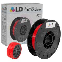 LD Red 1.75mm TPU Filament for 3D Printing