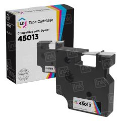 Compatible Replacement for 45013 Black on White Tape
