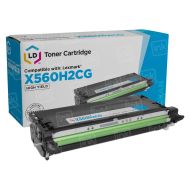 Compatible Lexmark X560 HY Cyan Toner X560H2CG