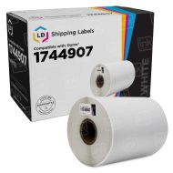 Compatible Tape Dymo 1744907 Black on White for your Dymo Label Printer - 4 x 6 ft (104 mm x 159 mm)