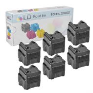 Xerox Compatible 108R00727 6-Pack Black Solid Ink