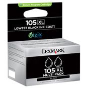 Genuine Lexmark 105XL HY Black Ink Cartridges