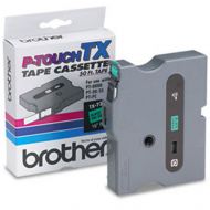 OEM Brother TX7311 Black on Green 1/2" Tape