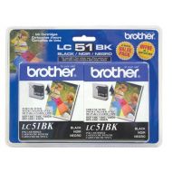 OEM Brother LC512PKS Black Ink Cartridges, 2-Pack