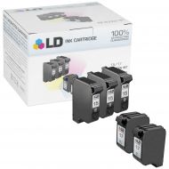 Bulk Set of 5 Remanufactured Replacement Ink Cartridges for HP 15 and 17 (3 Black, 2 Color)