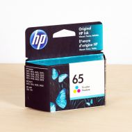 HP 65 Tri-Color Ink Cartridge, N9K01AN