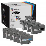 Bundle of 9 Brother Compatible LC3039 Ultra HY Ink Cartridges: BCMY