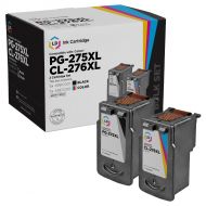 Remanufactured Canon PG-275XL Bundle: 1 HY Black PG-275XL and 1 HY Tri-Color CL-276XL