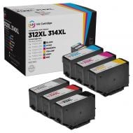 Remanufactured T312XL / T314XL 6 Piece Set of Ink for Epson