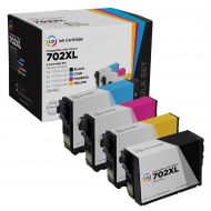 Remanufactured 702XL 4 Piece Set of Ink for Epson
