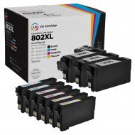 Remanufactured 802XL 9 Piece Set of Ink for Epson