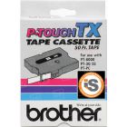 OEM Brother TX4311 Black on Red 1/2" Tape