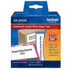 Genuine Brother DK-2205 White (2.4 in x 100 ft) Paper Label Tape