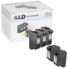Bulk Set of 5 Remanufactured Replacement Ink Cartridges for HP 15 and 17 (3 Black, 2 Color)
