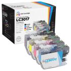 Compatible Brother LC3017 HY Set Of 4 Ink Cartridges (BK, C, M, Y)