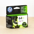 HP 64XL High Yield Tri-Color Ink Cartridge, N9J91AN