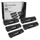 5 Pack Canon 137 High Yield Black Compatible Toner Cartridges