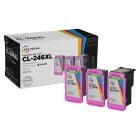 LD InkPods&trade; Ink Cartridge Replacements for Canon CL-246XL (Color, 3-Pack with OEM printhead)