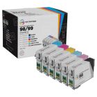 Remanufactured T098 6 Piece Set of Ink for Epson