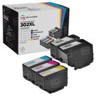 Remanufactured T302XL 5 Piece Set of Ink for Epson