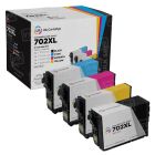Remanufactured 702XL 4 Piece Set of Ink for Epson