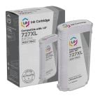 Remanufactured High Yield Gray Ink Cartridge for HP 727XL
