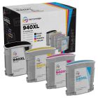 LD Remanufactured 940XL 4 Piece Set of Ink for HP