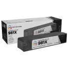 Remanufactured High Yield Black Ink Cartridge for HP 981X