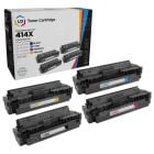 Compatible Replacement Cartridges for HP, 414X (Bk, C, M, Y) HY Toner Set