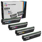 LD Remanufactured Replacement for HP 650A (Bk, C, M, Y) Toners