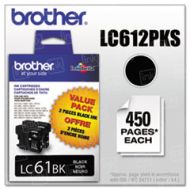 Genuine Brother LC612PKS Black Ink Cartridges