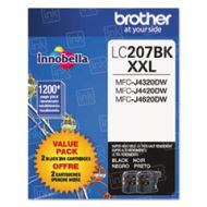 Genuine Brother LC2072PKS Super HY Black Ink Cartridges