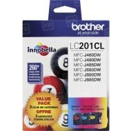 OEM Brother LC2013PKS C/M/Y Ink Cartridges, 3-Pack