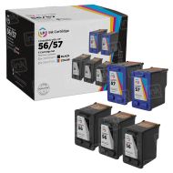 LD Remanufactured Black & Color Ink Cartridges for HP 56 & 57