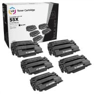 5 Pack LD Compatible HY Toner Cartridges for HP 55X