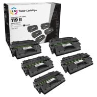 5 Pack of Canon Compatible 119 II Black Toners