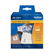 Genuine Brother DK-1221 Square White (0.9 in square) Paper Label Tape