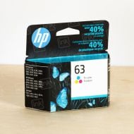 HP 63 Tri-Color Ink Cartridge, F6U61AN