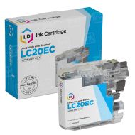 Compatible Brother LC20EC Super HY Cyan Ink Cartridges