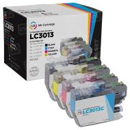 Set of 4 Brother Compatible LC3013 HY Ink Cartridges: LC3013BK Black, LC3013C Cyan, LC3013M Magenta & LC3013Y Yellow